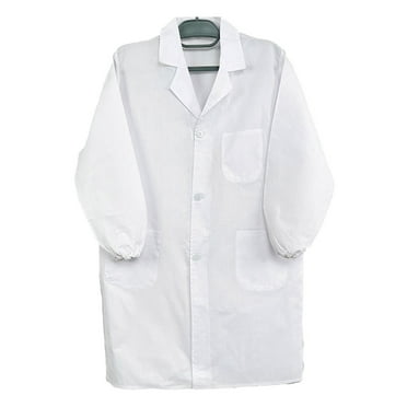 White Lab Coat for Men and Women School Role Playing Food Coat
