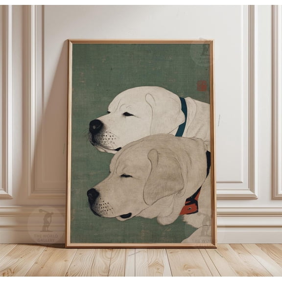 White Labrador Retriever Sage Poster Unframed Paper Print