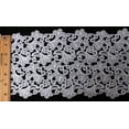 thumbnail image 1 of White Lace - 6" Wide Scalloped Lace Trim Flowers Leaves Floral Specialty Bridal by the Yard - M410.14, 1 of 1
