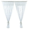 thumbnail image 1 of White Lace Curtains Long 2 Panels Set Vintage French Floral Sheer Curtains for Living Room Bedroom Rod Pocket Light Filtering Crochet Edges Window Treatments Drapes, 1 of 9