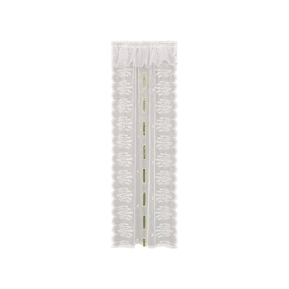 White Lace Curtains,Tie Up Curtains for Bathroom,Kitchen, Small Cafe Windows
