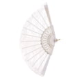 thumbnail image 1 of White Lace Hand Fan, 1 of 4