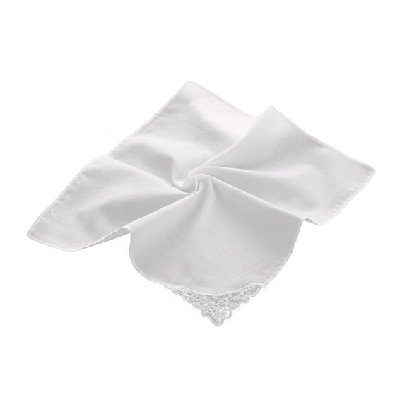 White Lace Kerchief Big Bandannas for Summer Square Lace Headscarf Decorative Handkerchief Women Multiuse Accessories