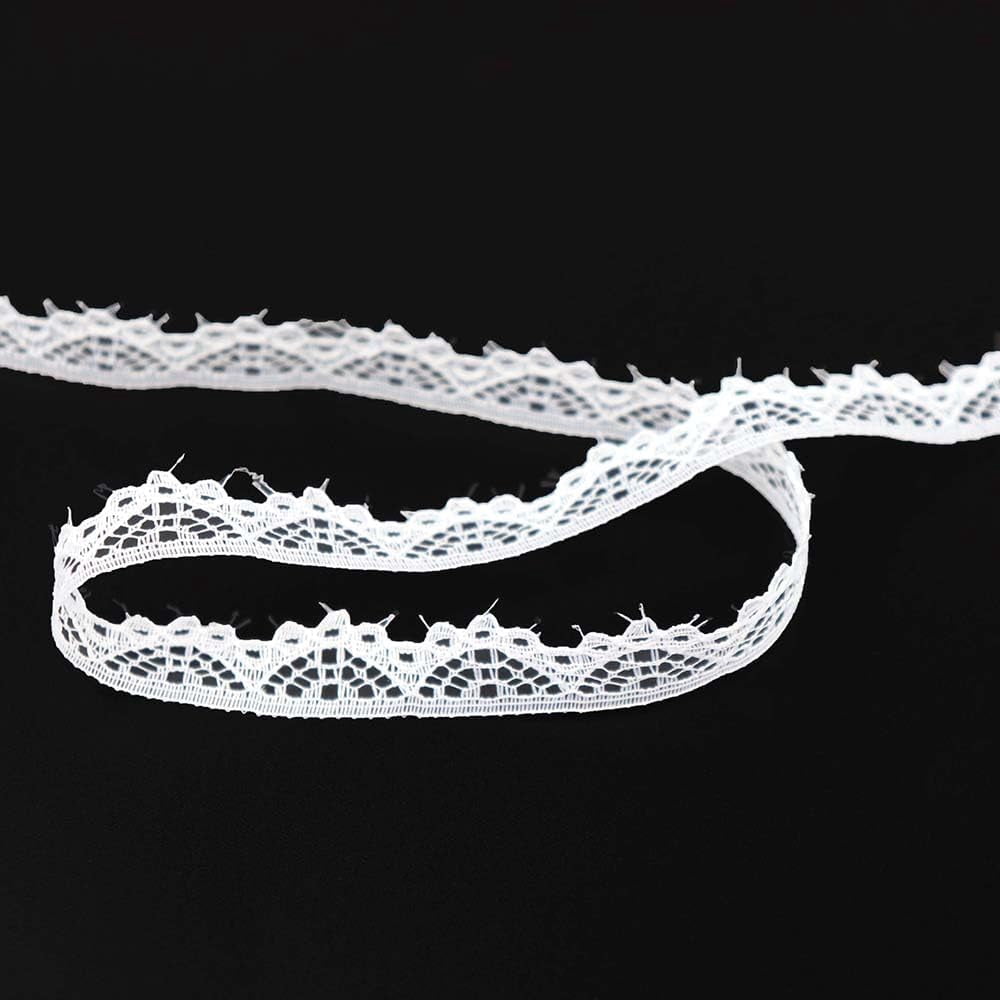 White Lace Ribbon Net Lace Trim for Wedding Party Christmas Decorations ...