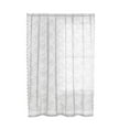 thumbnail image 1 of White Lace Sheer Curtains, 55x45 Inch Semi-Sheer Vintage Window Curtain for Home Decor, Decorative Curtain for Living Room Bedroom French Door, Elegant Panel Drapes, 1 Panel, 1 of 9
