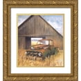thumbnail image 1 of White Ladder 20x22 Gold Ornate Wood Framed with Double Matting Museum Art Print Titled - Permanent Parking Spot, 1 of 4