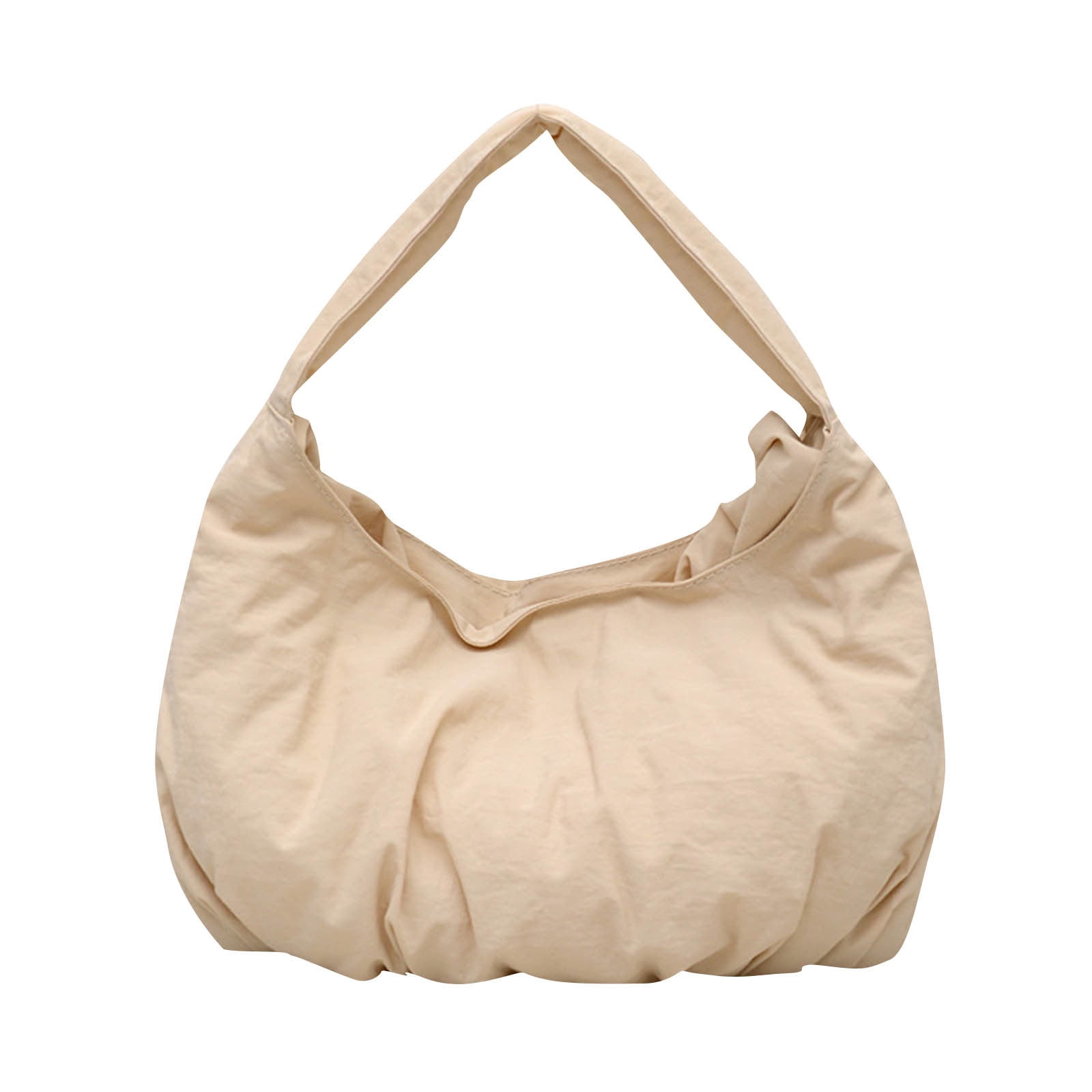 White Ladies Casual Shoulder Bag With A Soft Puffy Armpit Style ...