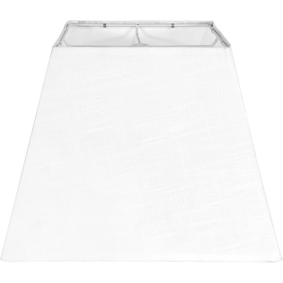 White Lamp Shade, 8''x8''Top 13''x13''Bottom 10'' Height, Square Lampshade Replacement Shade Natural Linen Hand Crafted for Table Lamps Floor Pendent Light, Assembly Required