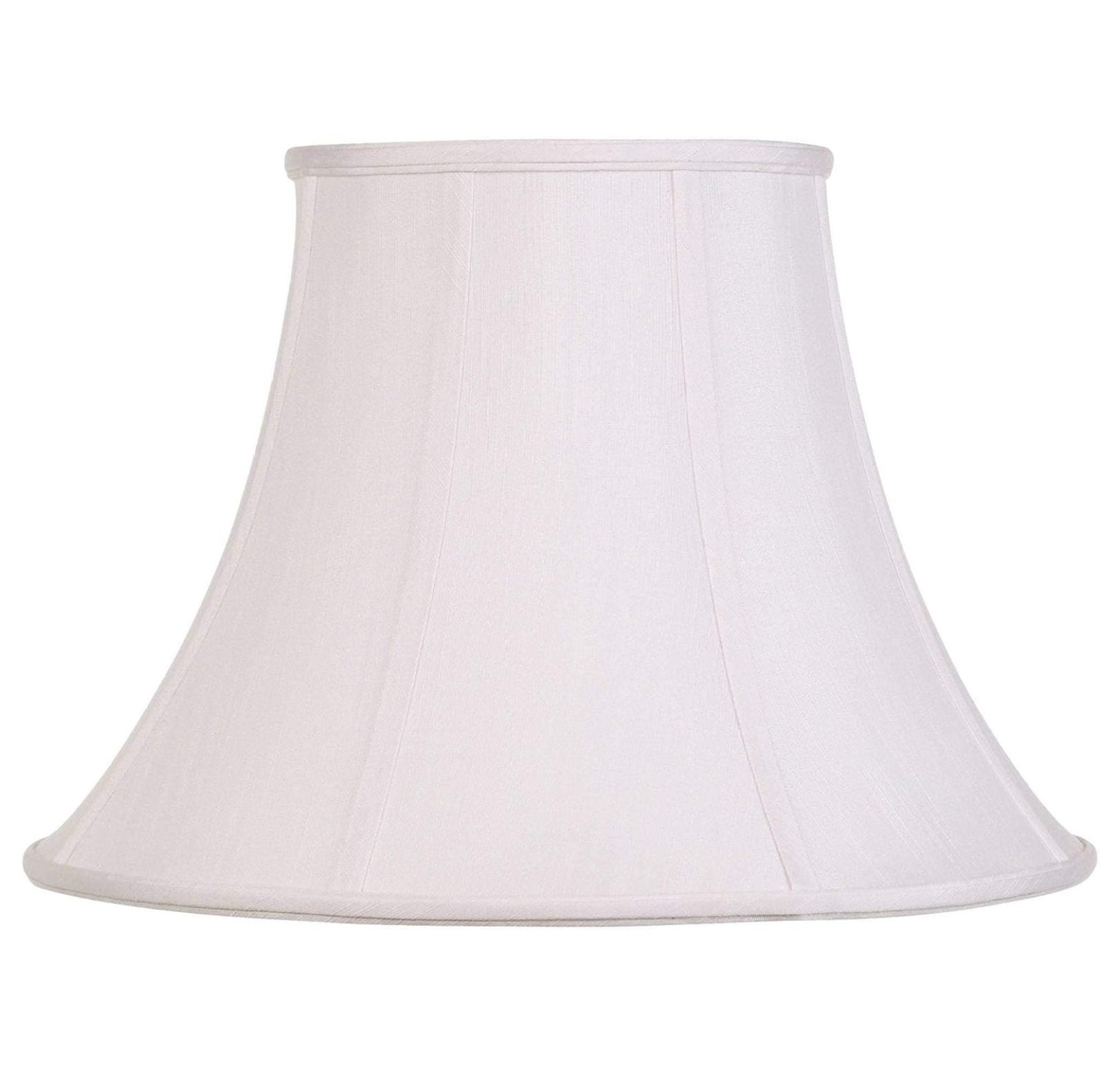 White Large Bell Lamp Shade with Brass Fitting