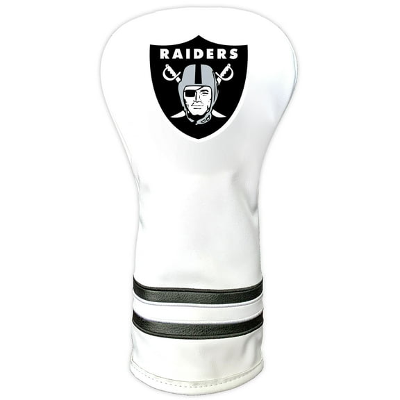 White Las Vegas Raiders Vintage Driver Golf Headcover