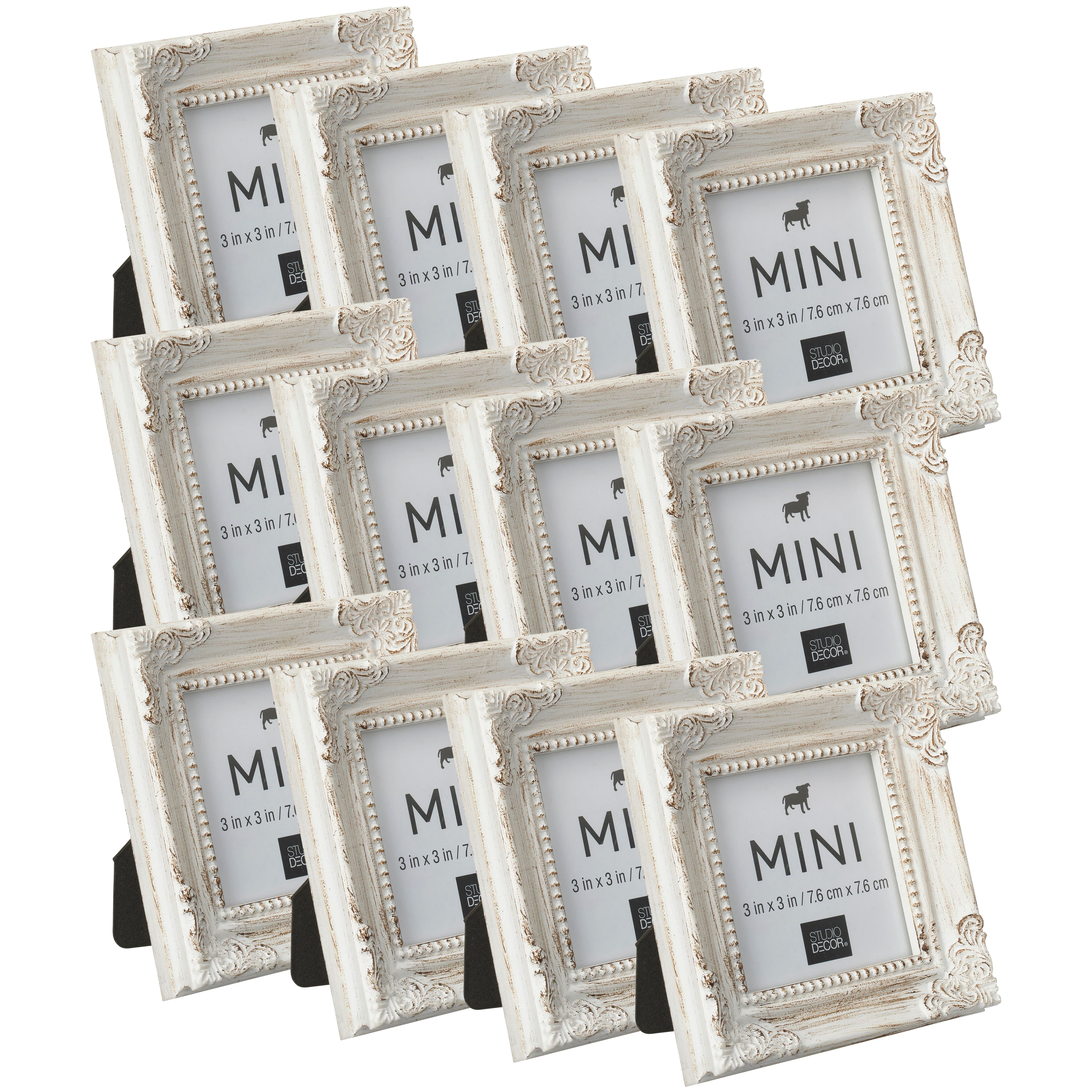 White Leaf Corner Accents Mini Frame by Studio D cor Decorative
