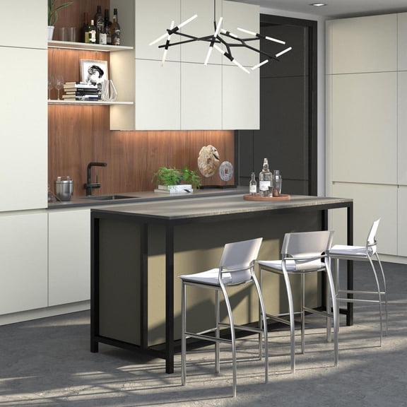 White Leather Bar Stools Set of 2