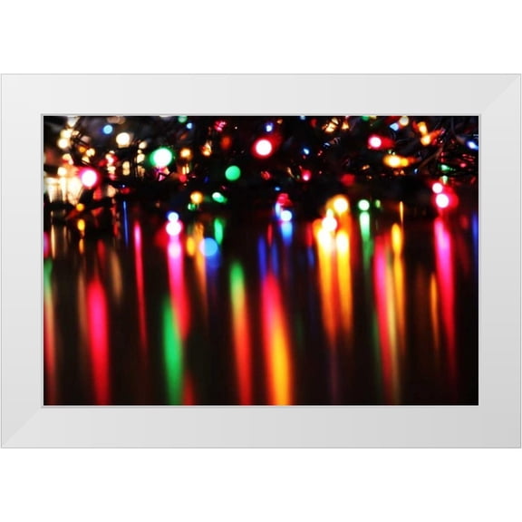White, Leesa 32x23 White Modern Wood Framed Museum Art Print Titled - Reflections III