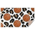 thumbnail image 1 of White Leopard Basketballs Pattern Rectangle Tablecloth 60"x102",Waterproof Polyester Rectangle Table Cloth, Wipeable Spillproof Polyester Tablecloth for Dining, Camping, Indoor and Outdoor, 1 of 6