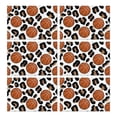 thumbnail image 1 of White Leopard Basketballs Pattern Summer Placemats Table Placemats Set Of 6-Linen Kitchen Washable Placemats Table Mats 11.8"x17.7"Non-Slip Heat Resistant, 1 of 5
