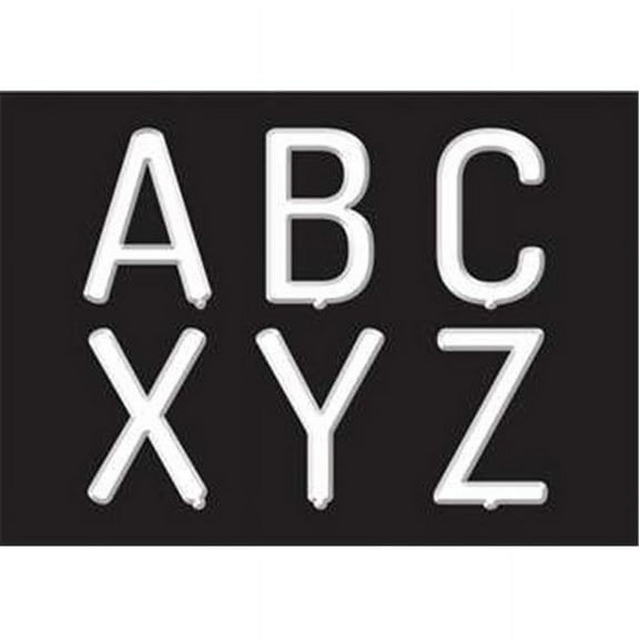 White Letter Board 2" Uppercase Letter Stickers, 78 Pieces