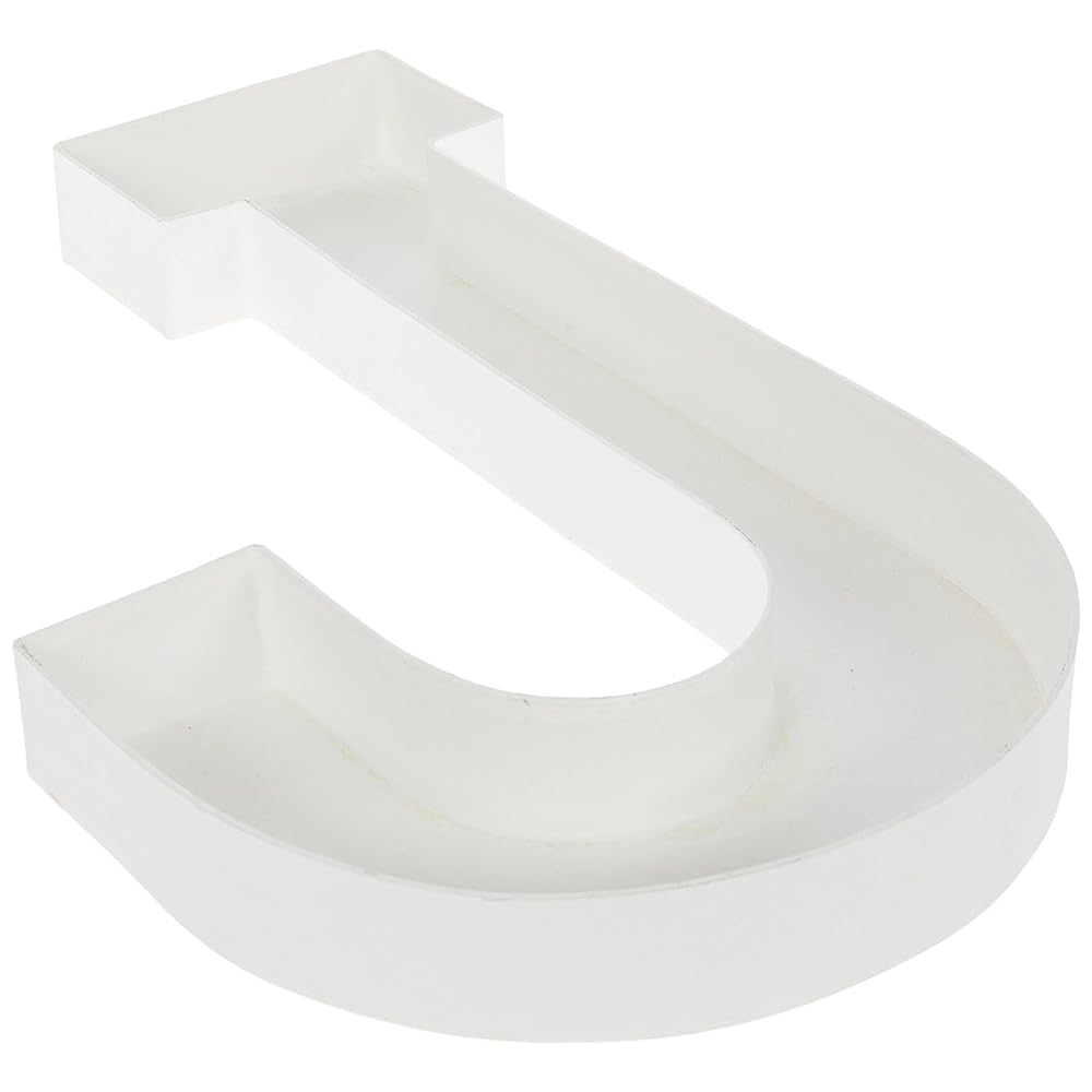 White Letter Tray J Set of 2