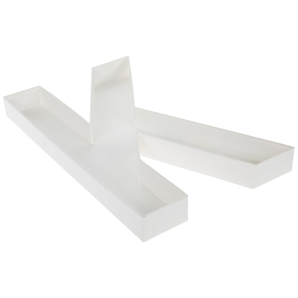 White Letter Tray K Set Of 2