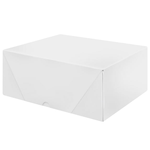 White Letterhead Folding Boxes - 25 Per Pack (8 1/2 x 11 x 4" - Double)