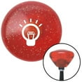 thumbnail image 1 of White Light Bulb on Orange Retro Metal Flake Shift Knob with M16 x 1.5 Insert Auto, 1 of 1