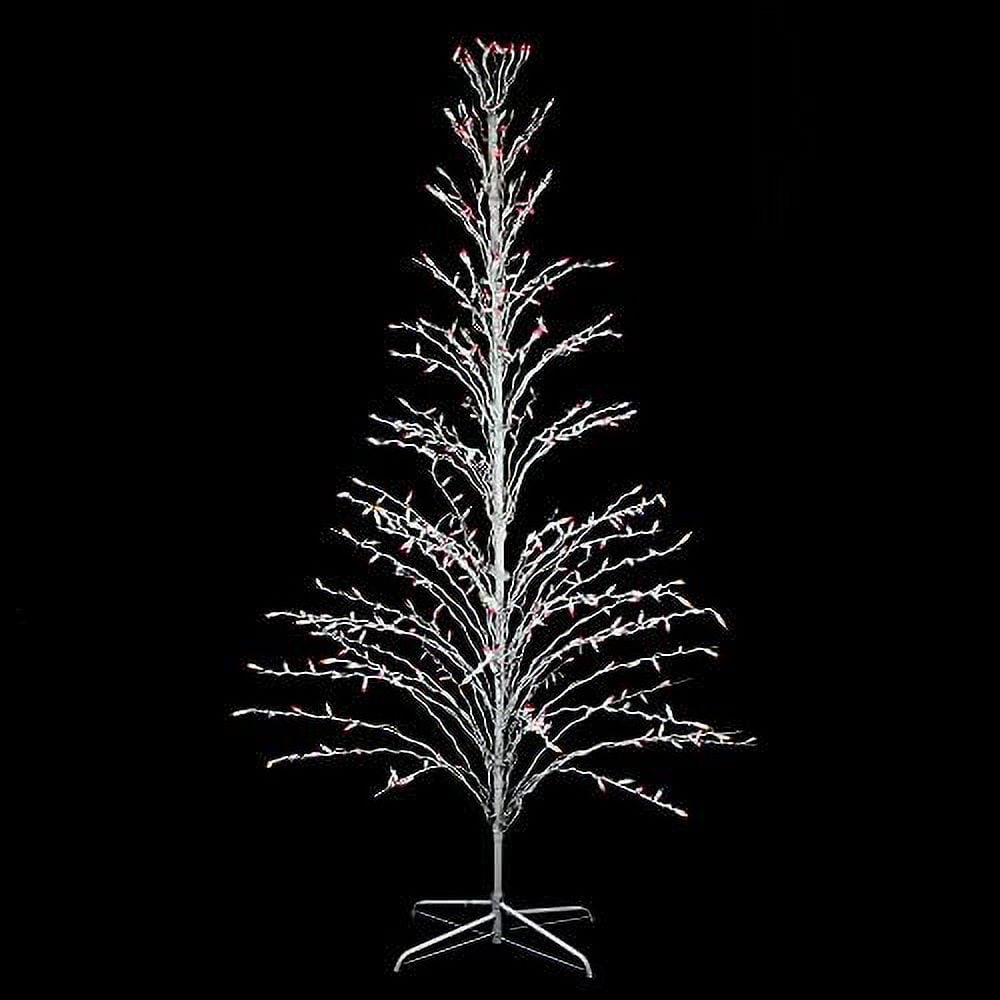 White Lighted Christmas Twig Tree Outdoor Decoration - Multi Lights ...