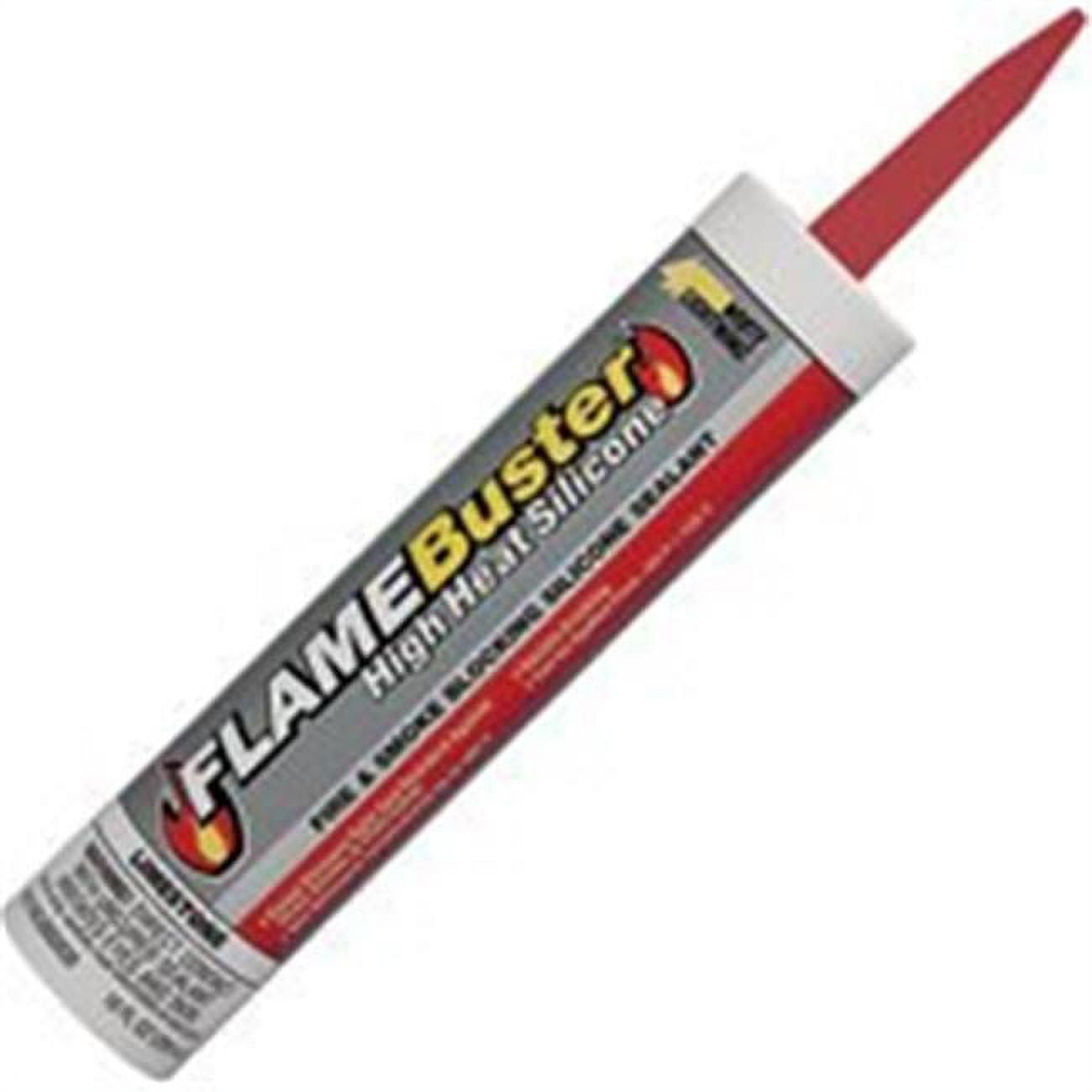 White Lightning 6185250 Silicone Fire Block Caulk, Red