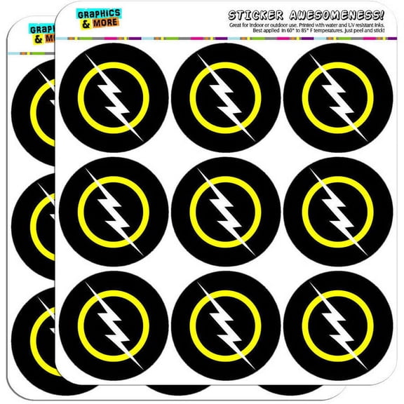 White Lightning Bolt 18 2" Planner Calendar Scrapbooking Crafting Stickers