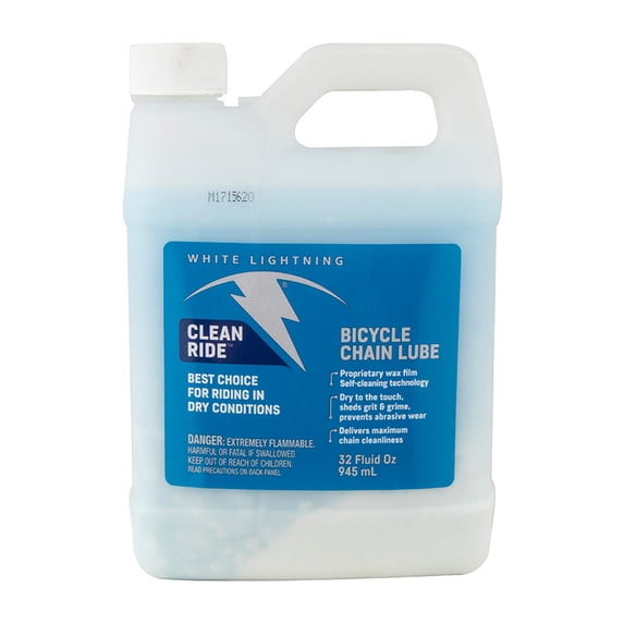 White Lightning Clean Ride Bike Chain Wax Lube - 32oz, Bulk