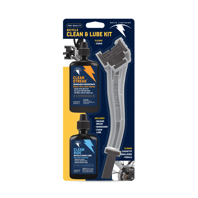 Bicycle Clean Lube Kit (Grunge Brush +4oz Clean Streak 2oz
