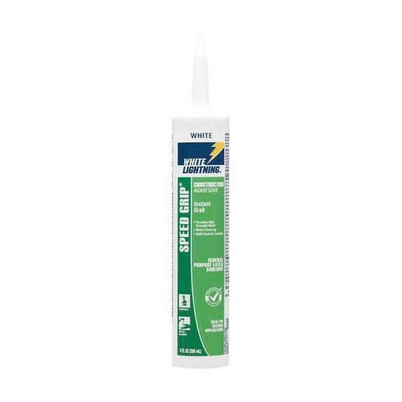 White Lightning Construction Adhesive,9 fl oz,Cartridge W70100010