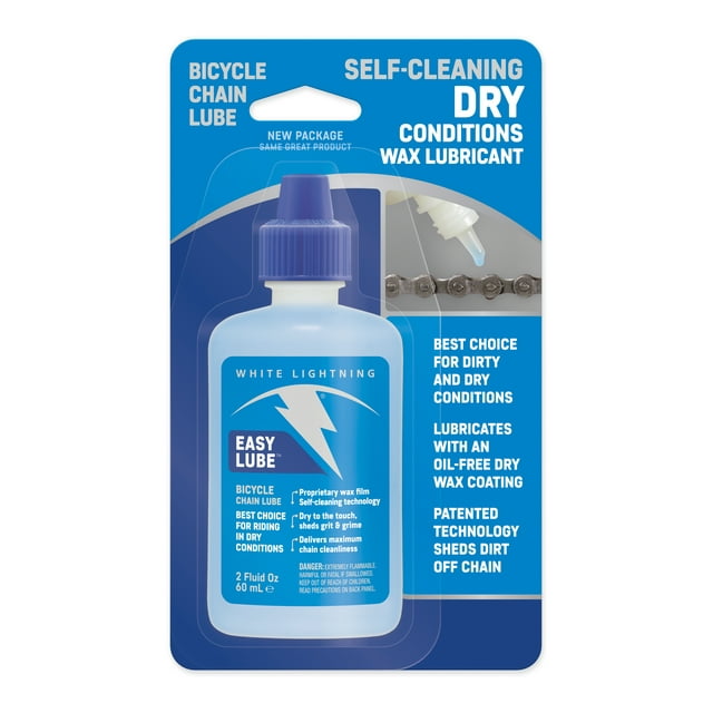 White Lightning Easy Lube,Bicycle Chain Lubricant 2oz