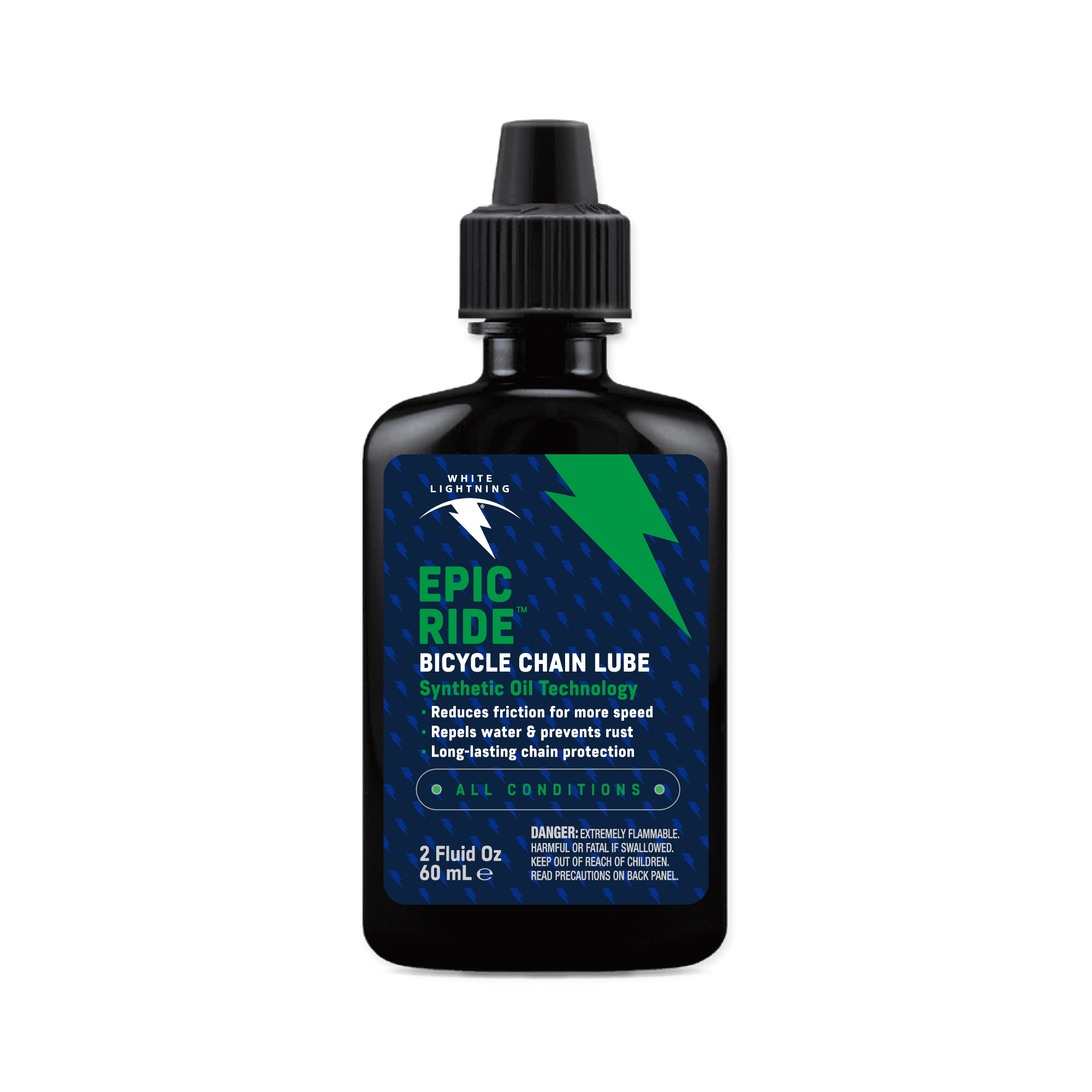 White Lightning Metal Bicycle Chain Lubricant Clear