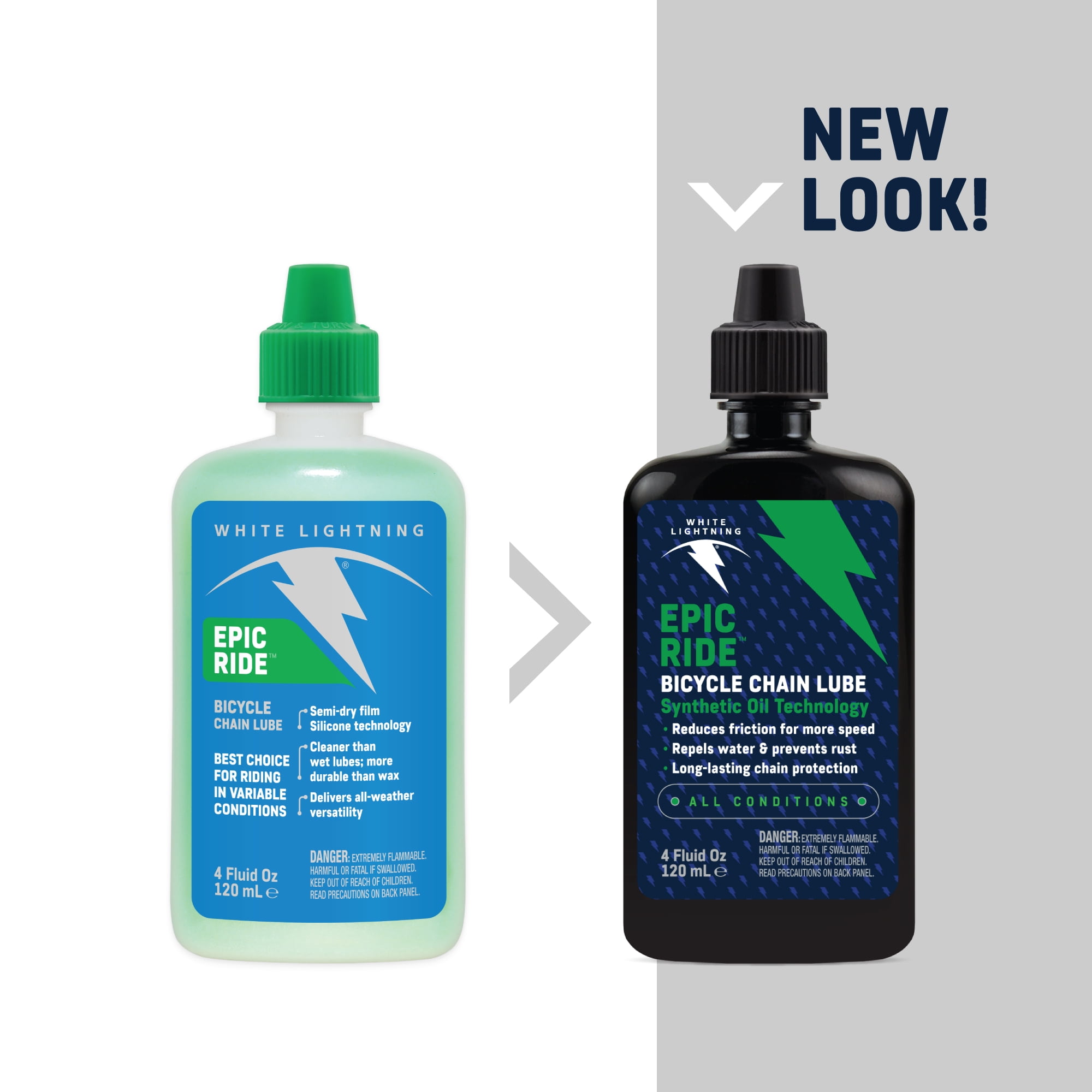 White Lightning Epic Ride 2oz Bicycle Chain Lubricant Semi Dry Formula Walmart