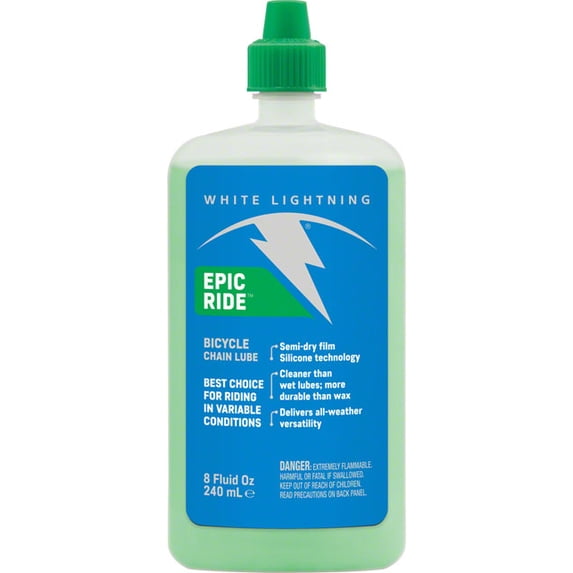 White Lightning Epic Ride Bike Chain Lube - 8oz, Drip
