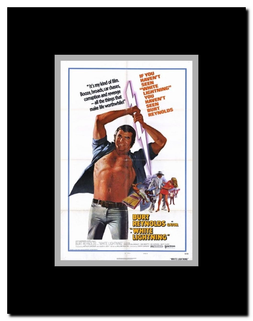 White Lightning Framed Movie Poster