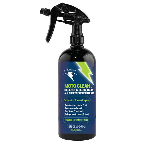 White Lightning Moto Clean All-Purpose Cleaner & Degreaser 32 oz for Motorcycle Accessories