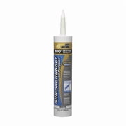 Multipurpose Silicone Sealant, 10 oz, White, Temp Range 400 Degrees F W11120010
