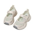 thumbnail image 1 of White Lightweight Athletic Shoes For Children With Mesh Upper And Hollow Detailing, Suitable For Running And Playing, With Supportive Rubber Sole, 1 of 7