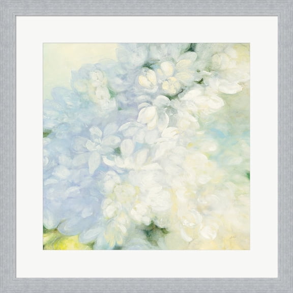 White Lilacs Bright by Julia Purinton, Framed Wall Art, 19.5W x 19.5H