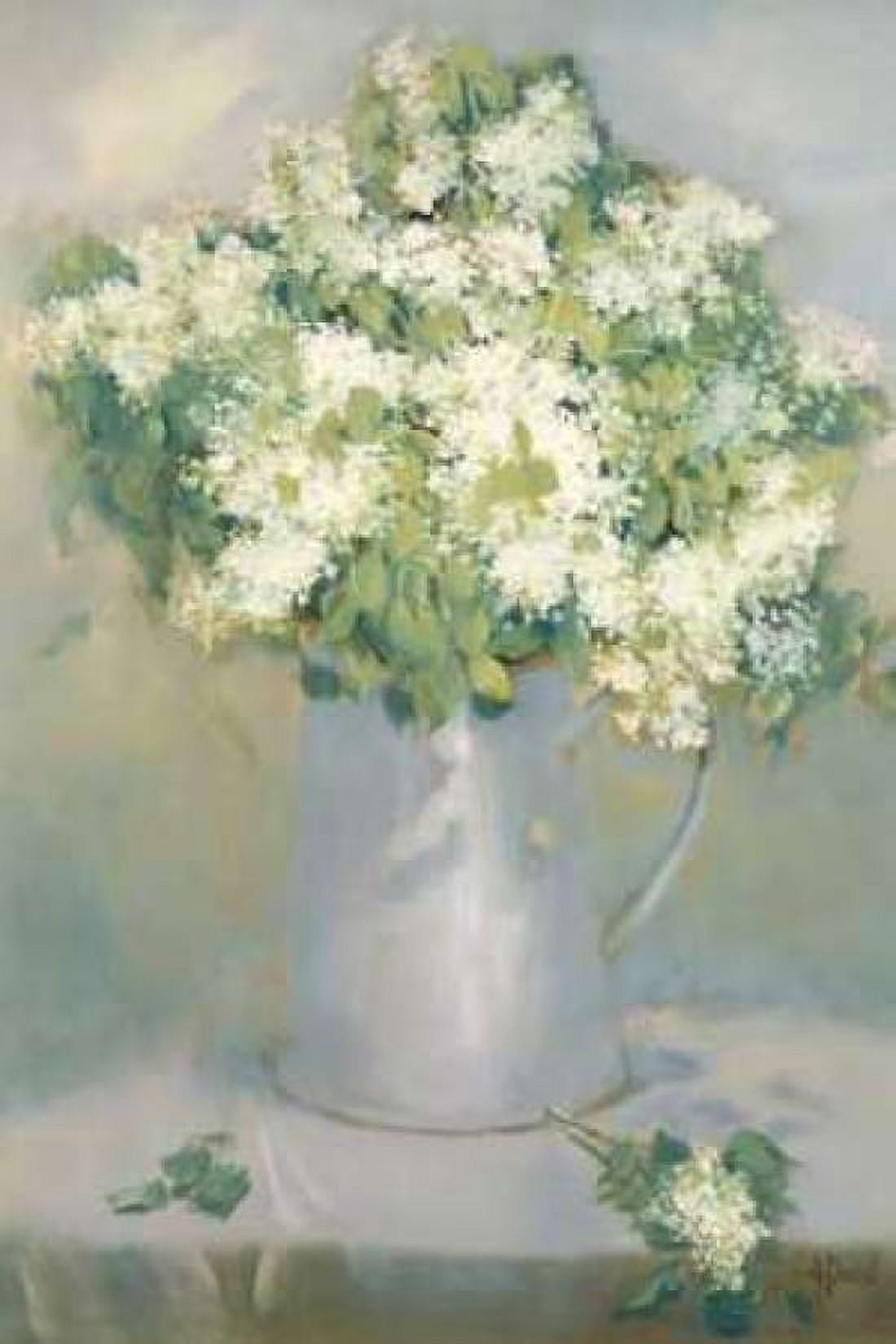 White Lilacs Canvas Art - Andrea Dern (12 x 18)