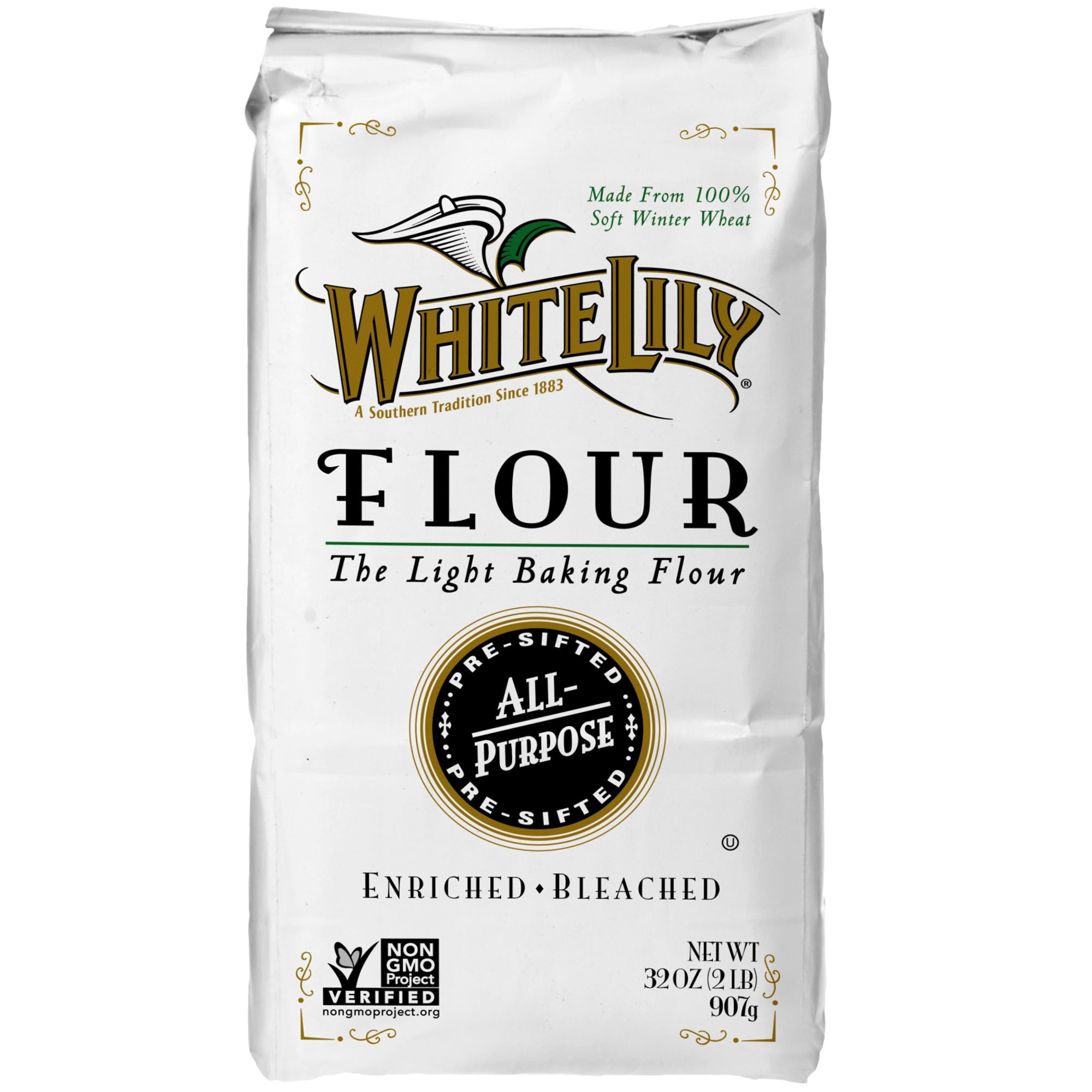 White Lily All Purpose Flour, 2 lb Bag