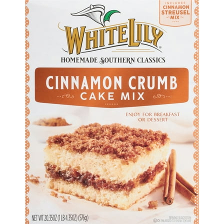 White Lily Cinnamon Crumb Cake Mix, 20.35 OZ Box