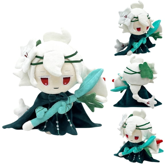 White Lily Cookie Cookie Run Kingdom Plush, 10.6-Inch Soft and Cuddly Stuffed Animal, Christmas Gift for Fans of the Popular Game
