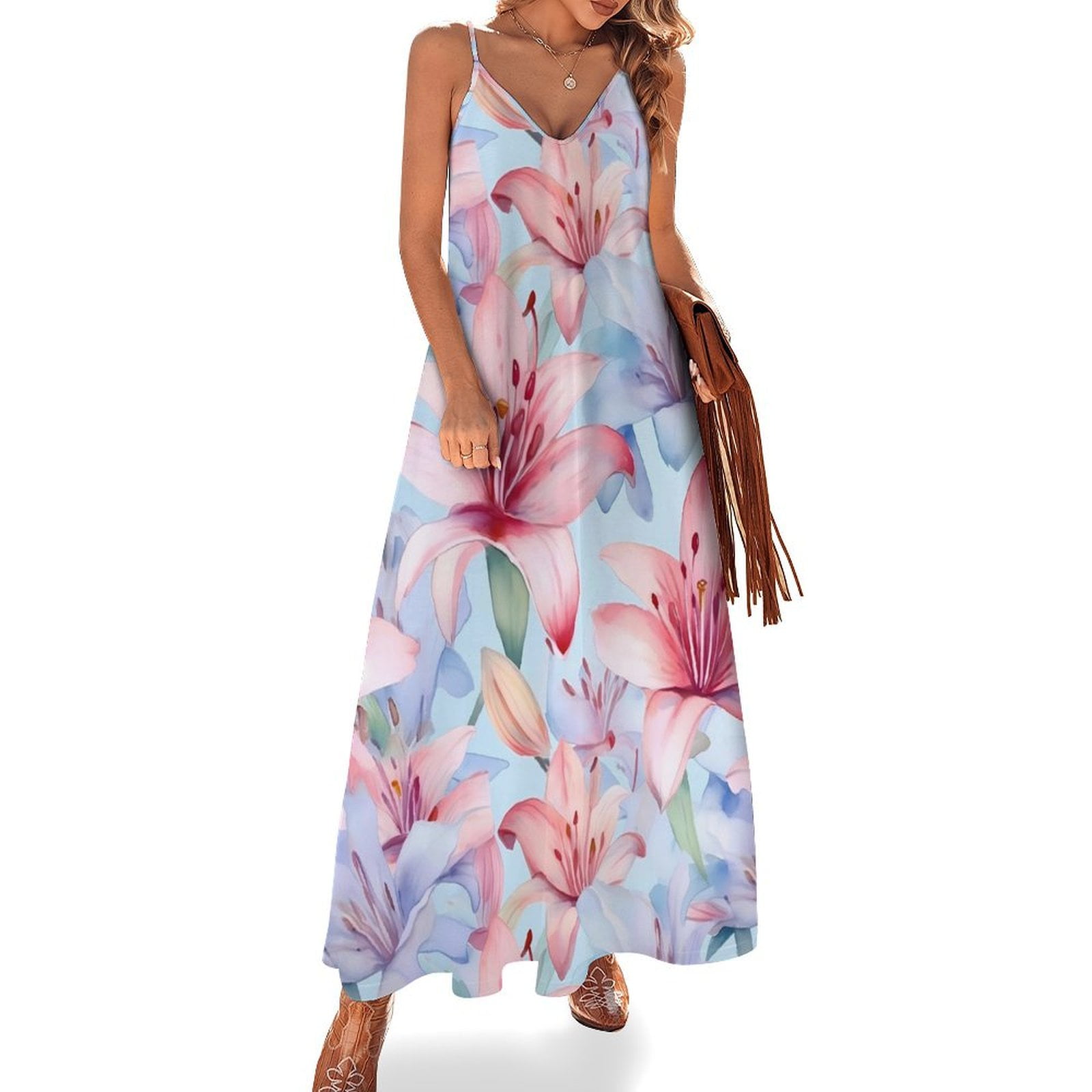 brown dress with white polka dots Dot – Prism Boutique Color:Other color contact with us first 67 Drawing Avant Garde Style_Whole_Cut