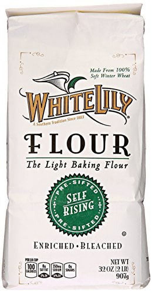 White Lily SelfRising Bleached Enriched PreSifted Flour, 32 Ounce