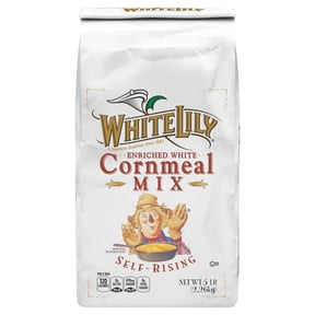 White Lily Self-Rising Enriched White Cornmeal Mix, 5 lb Bag