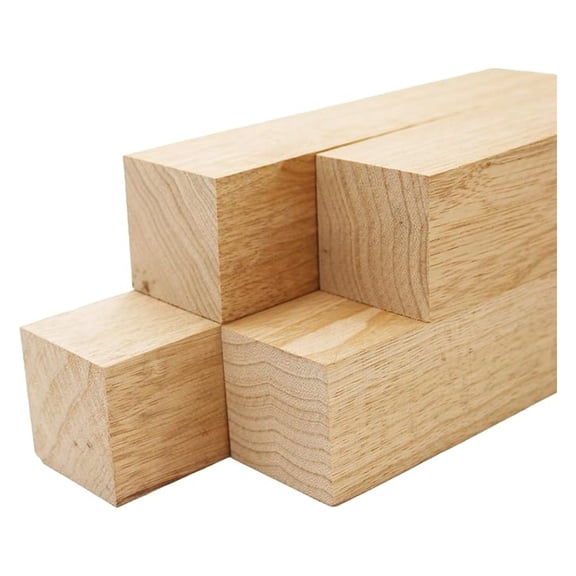 White Limba Lumber Square Turning Blanks - 2" x 2" (4pcs) (2" x 2" x 18")