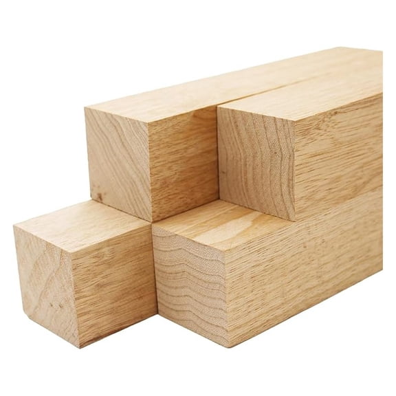 White Limba Lumber Square Turning Blanks - 2" x 2" (4pcs) (2" x 2" x 18")
