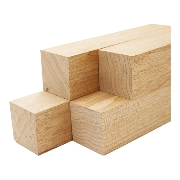 White Limba Lumber Square Turning Blanks - 2" x 2" (4pcs) (2" x 2" x 6")