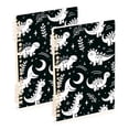 thumbnail image 1 of White Line Dinosaurs Leaves Ring Binder Notebook Journey Note Diary College Ruled Spiral Notebook Study Loose Leaf Paper A5 60 Pages, 1 of 8
